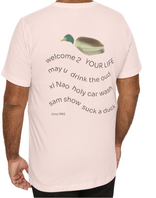 Stylish Unisex T-Shirt with Fun Duck Dong, Perfect for Casual Wear, Gift for Nature Lovers, Great for Summer Outings, Birthday Gift