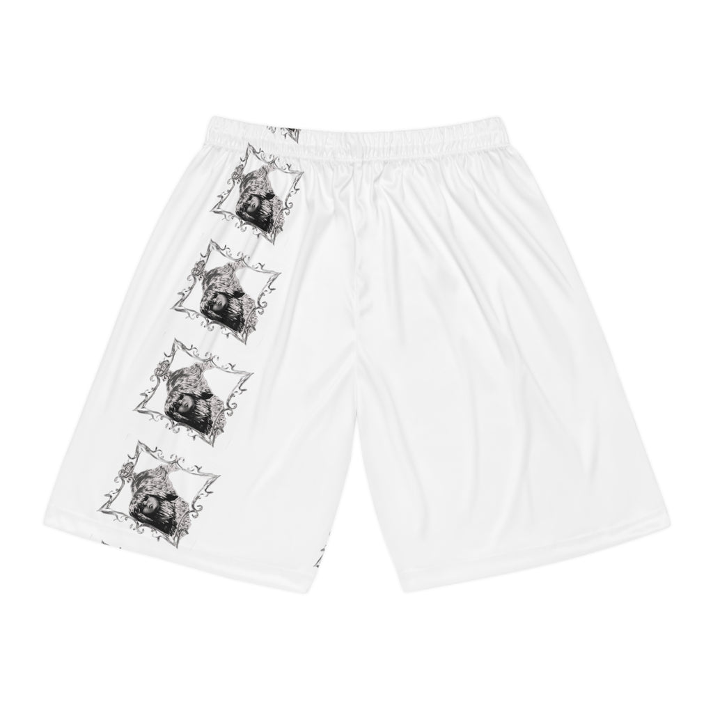 Stylish Basketball Shorts with Unique Graphic Design - Perfect for Athletes & Casual Wear