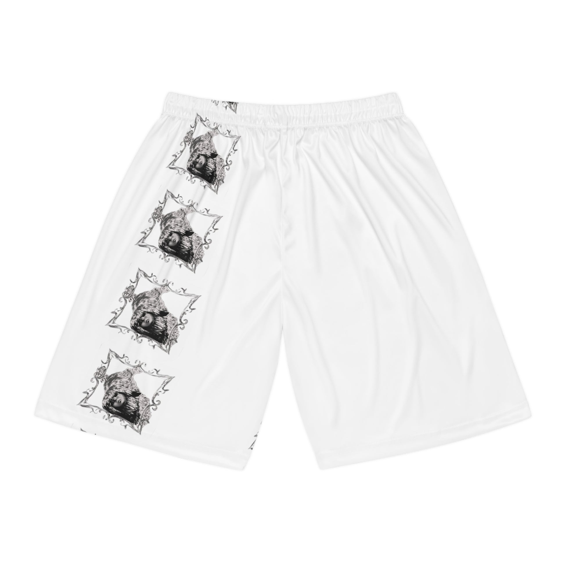 Stylish Basketball Shorts with Unique Graphic Design - Perfect for Athletes & Casual Wear