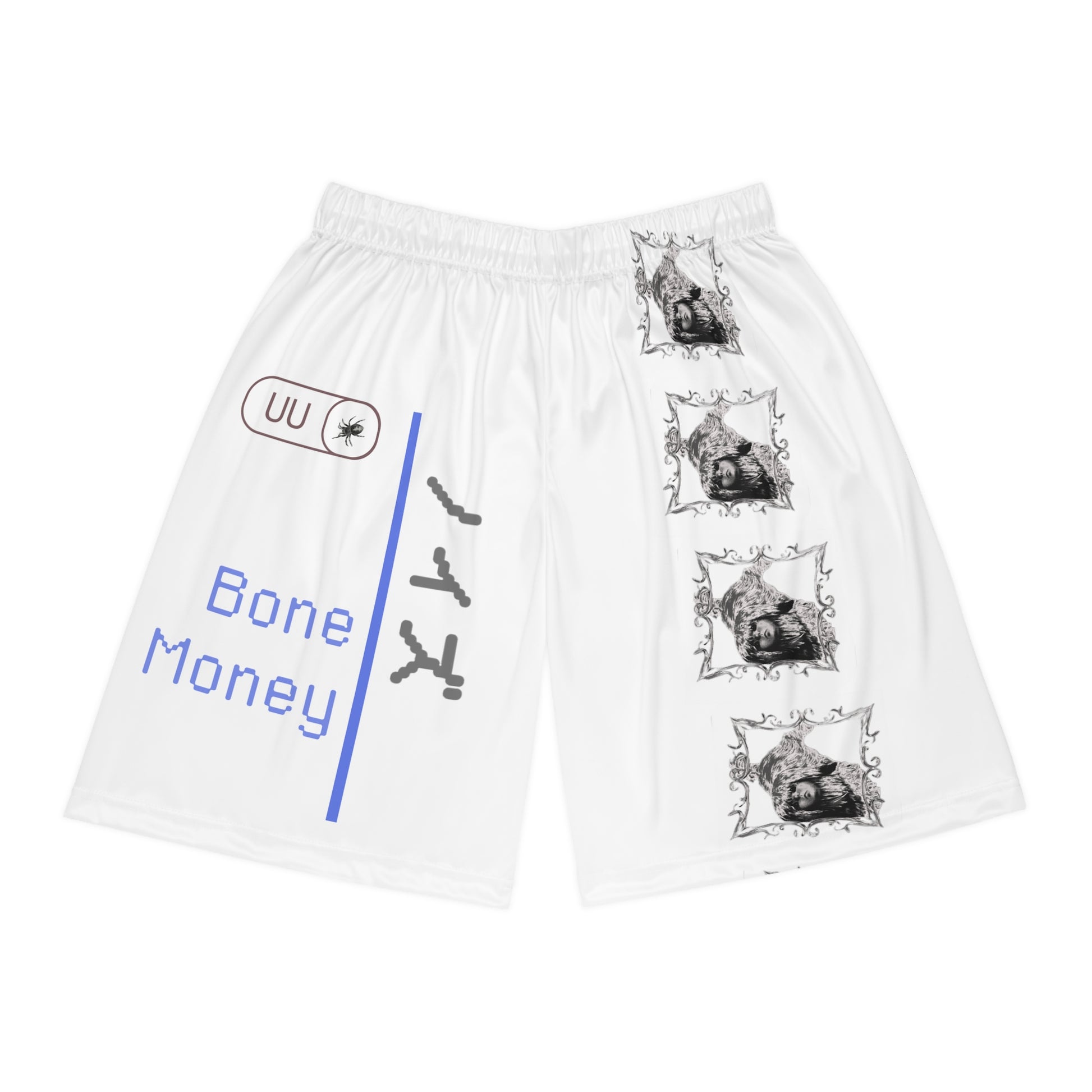 Stylish Basketball Shorts with Unique Graphic Design - Perfect for Athletes & Casual Wear