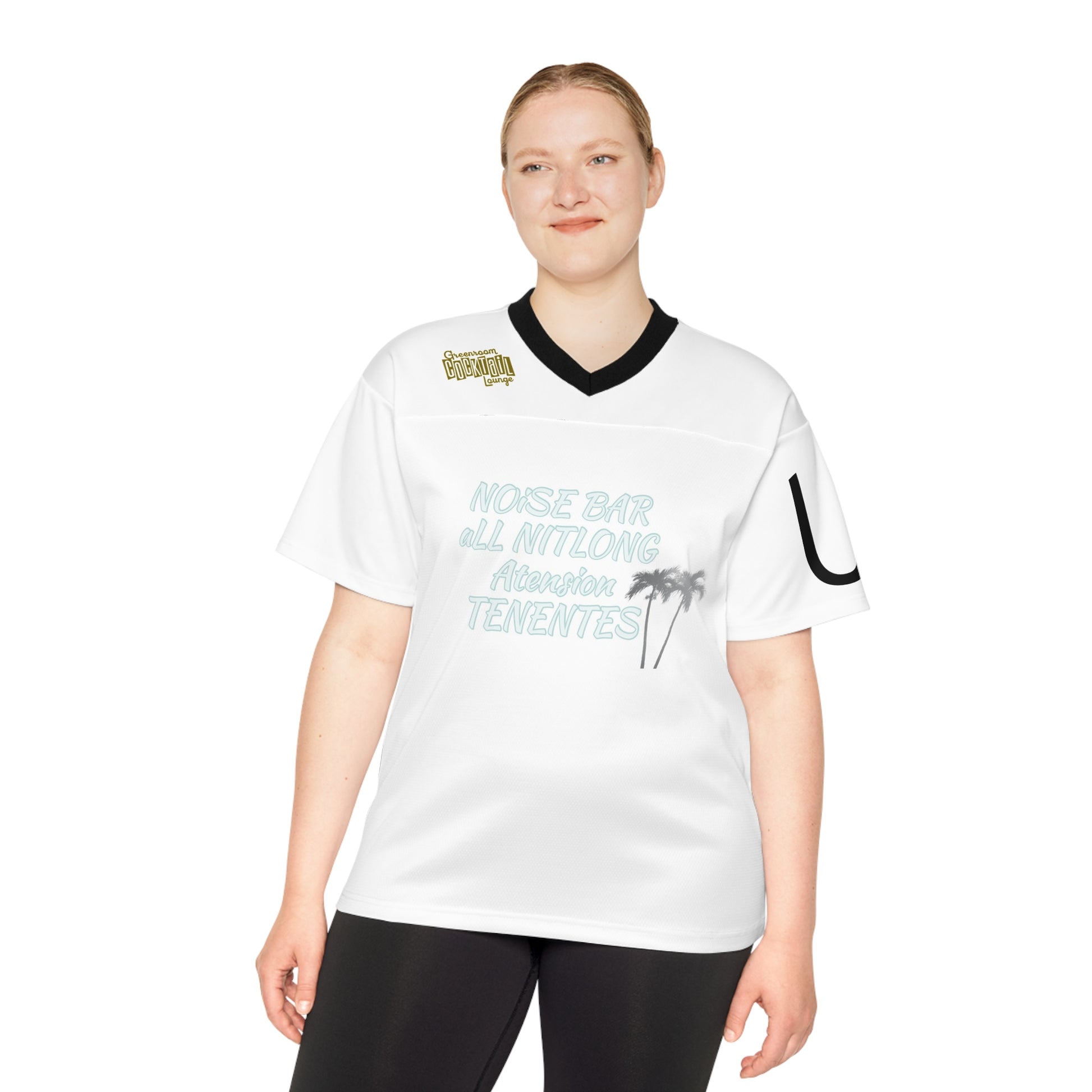 Unisex Football Jersey with Palm Tree Design - Perfect for Sports Events and Casual Wear