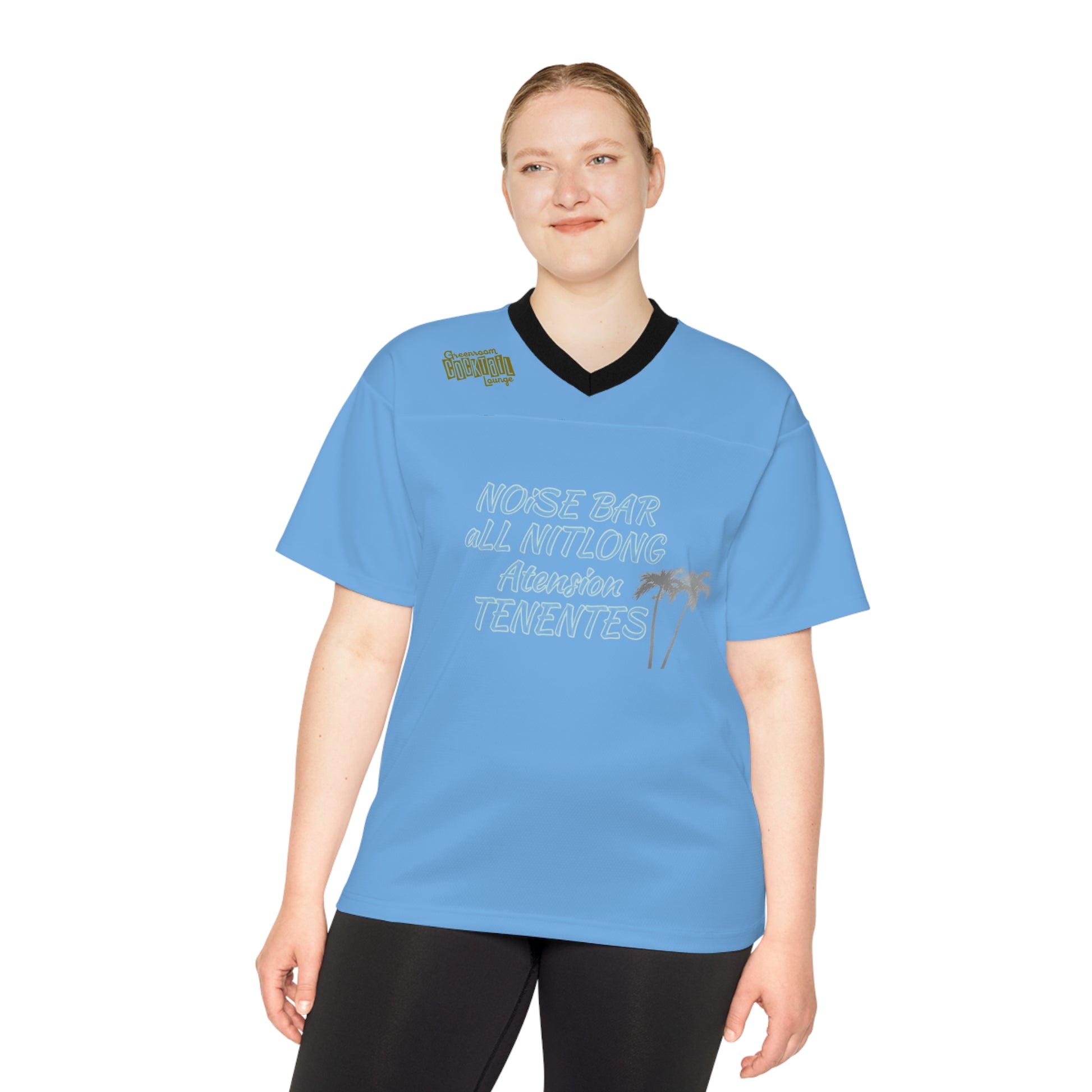 Unisex Football Jersey with Palm Tree Design - Perfect for Sports Events and Casual Wear