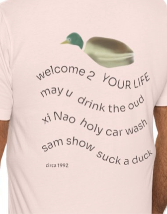 Stylish Unisex T-Shirt with Fun Duck Dong, Perfect for Casual Wear, Gift for Nature Lovers, Great for Summer Outings, Birthday Gift