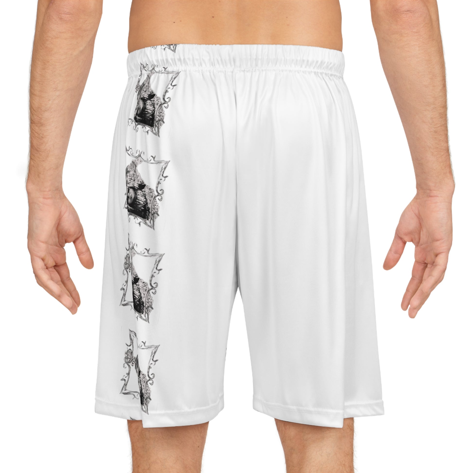 Stylish Basketball Shorts with Unique Graphic Design - Perfect for Athletes & Casual Wear